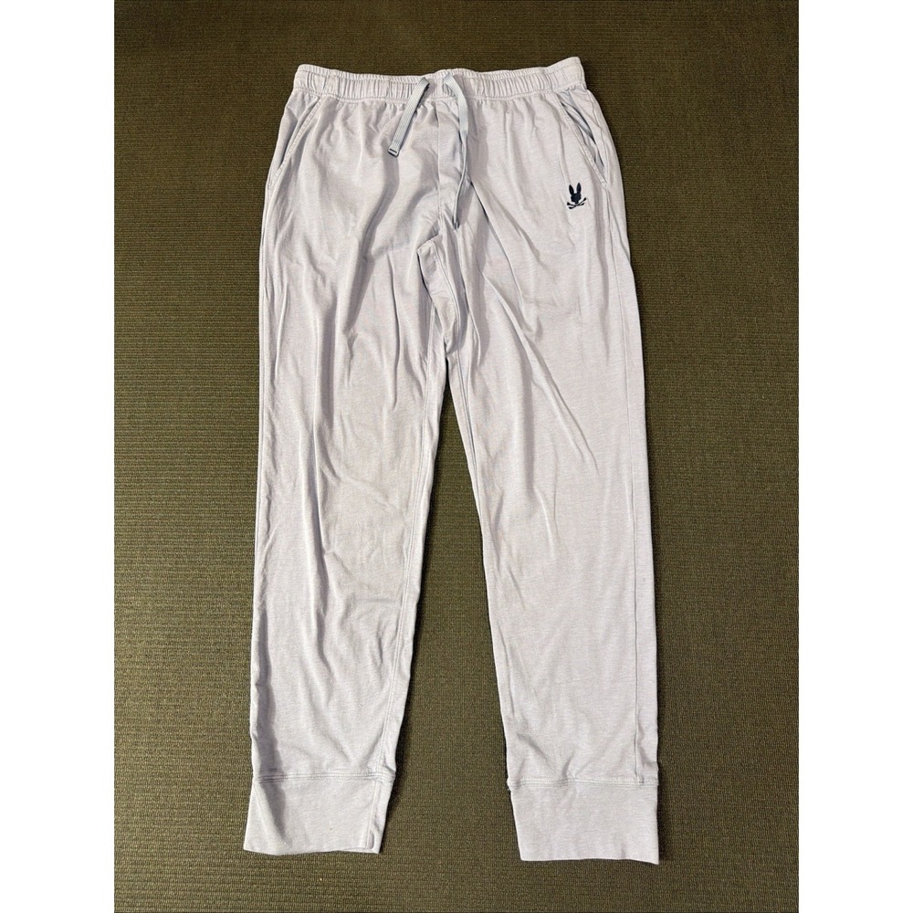 Psycho Bunny Pants Mens Medium Jogger Sweatpants Lounge Pockets‎ Logo Purple